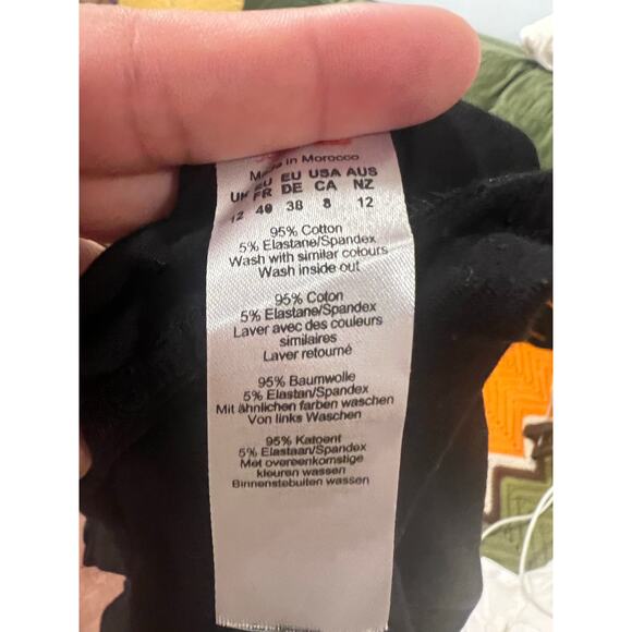 NWOT Women’s Cotton Minimalist Black Bodysuit M - Picture 4 of 4